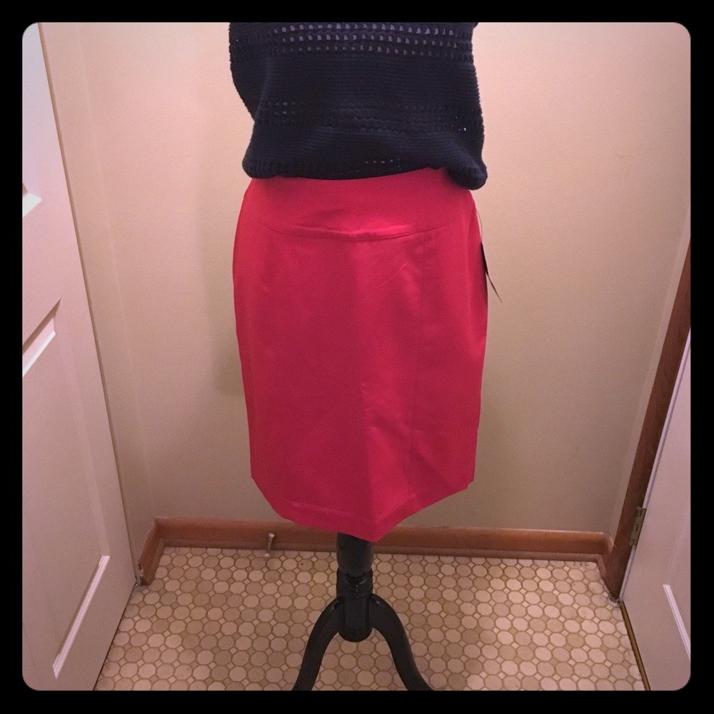 Worhington Popping Red  Lined skirt